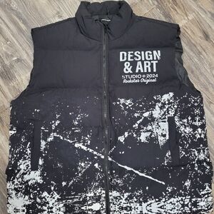 New Rockstar Puffer Jacket vest men's sz  2XL